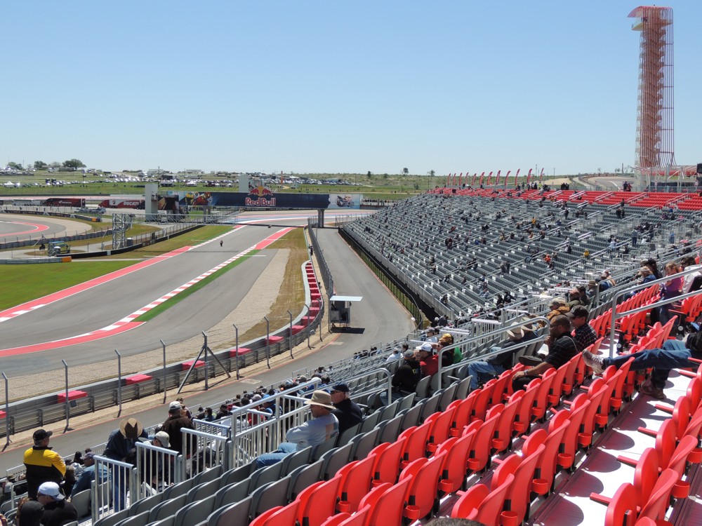 View from seats, Turn 15, COTA, Austin, Texas