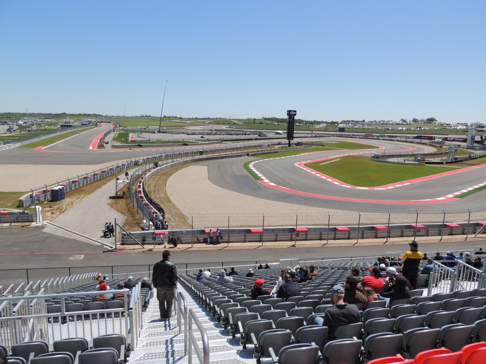 View from seats, Turn 15, COTA, Austin, Texas