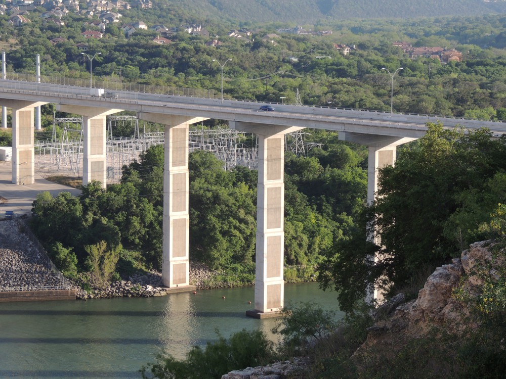 At Mansfield Dam, Texas